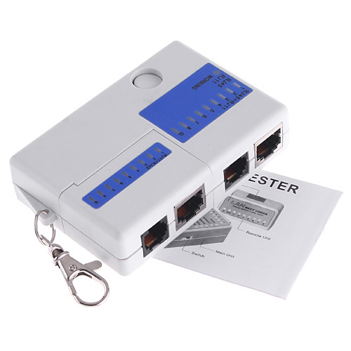 Купить Мини-rj45 rj11 cat5 сети lan кабель тестер брелок бесплатная ...