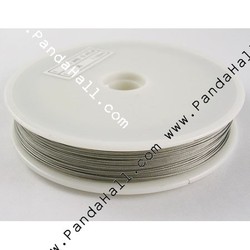 Tiger Tail, Jewelry Beading Wire String, Silver Gray, 0.45mm, 50m/roll(L0.45mm01)(China (Mainland))