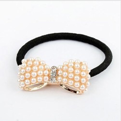 Top Selling Cute Small Bowknot Elastic Hair Bands Cheap Jewelry For Women A7R1