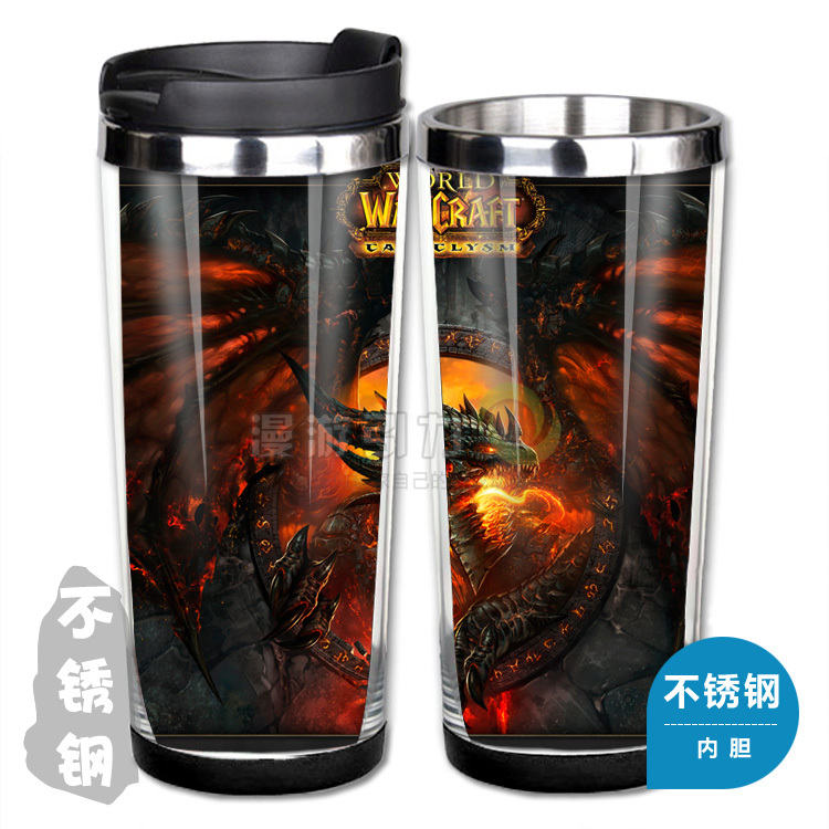 World-of-Warcraft-Neltharion-Death-Wing-Stainless-Steel-Coffee-Cup ...