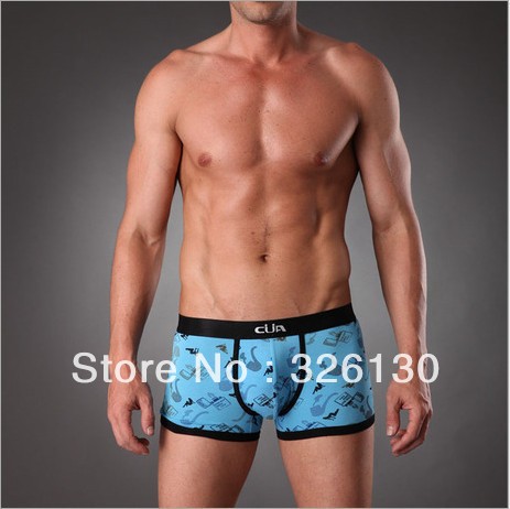 Circumference Pattern U Man Middle Waist Cotton Underwear Pants