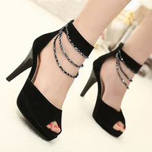 2013 spring and summer rhinestone all-match brief open toe high-heeled shoes sandals