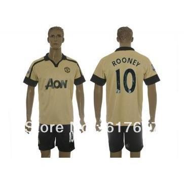 Hot sales 13-14 Man.che.s.ter United Away # 10 rooney jersey,free shipping(China (Mainland))