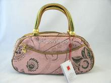 FREE S/H Fashion Pink Tapestry Florals Handbag Purse