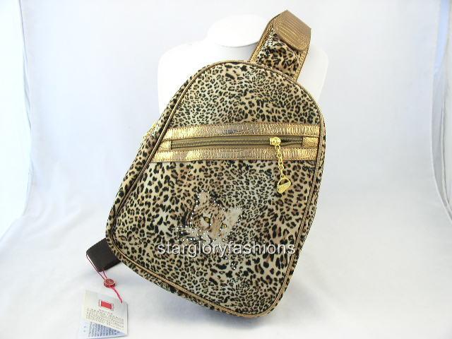 Trendy Across Body Chest Bag Leopard Print Handbag