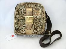 Leopard Print Rhinestone Handbag Across Body Bag