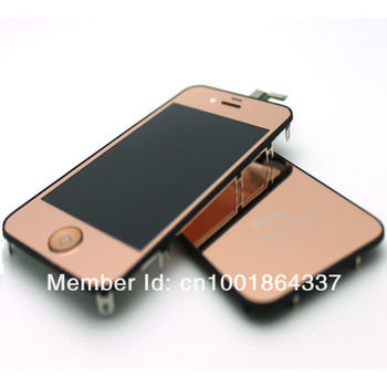 Rose Gold Mirror Metallic Conversion Kit Set For iPhone 4S Retina ...