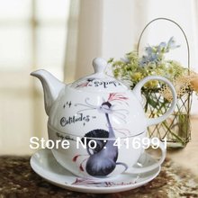 [Brand: FAIRLADY] ‘ Mother and Son’ Style Coffee and Tea Set Made of Top Quality Bone China, Elegant  Decoration. Free Shipping!