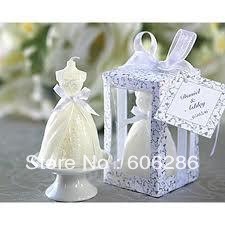 Wedding dress candle favours