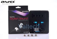 Fashion design 3.5mm in-ear ES-100M earphone flat headphone headset earbuds for universal phones tablet PC + 30pcs EMS