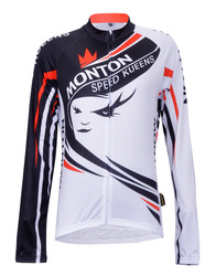 MONTON Lonely High Heel Female Cycling Jersey Long / Bike/Bicycle Full Sleeve Shirts for Women MV02(China (Mainland))
