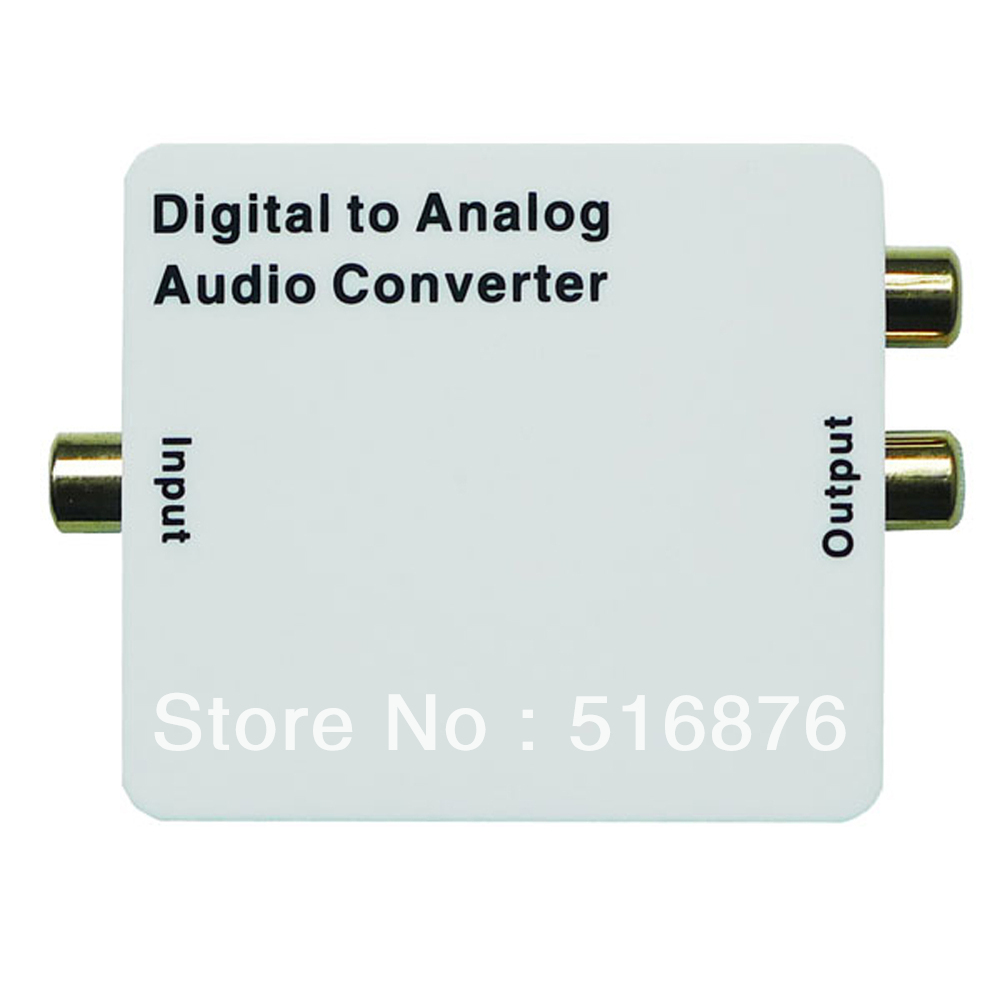 Free shipping Optical SPDIF/Coaxial Digital to RCA L/R Analog Audio Converter w/ Headphone Out