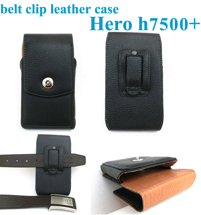 Gift Leather Holster Belt Clip Pouch Case for Hero h7500 can also be used in mountain