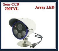 Hot!with !X 12V2A DC Power 1x bracket Outdoor SONY Effio-E DSP 3 pcs IR ARRAY LEDs Security Video Color Waterproof Camera(China (Mainland))