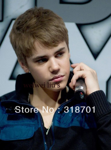 2013 New Man’s short wig Celebrity Hair wigs Bieber Hair Style Man’s Best Choice free shipping