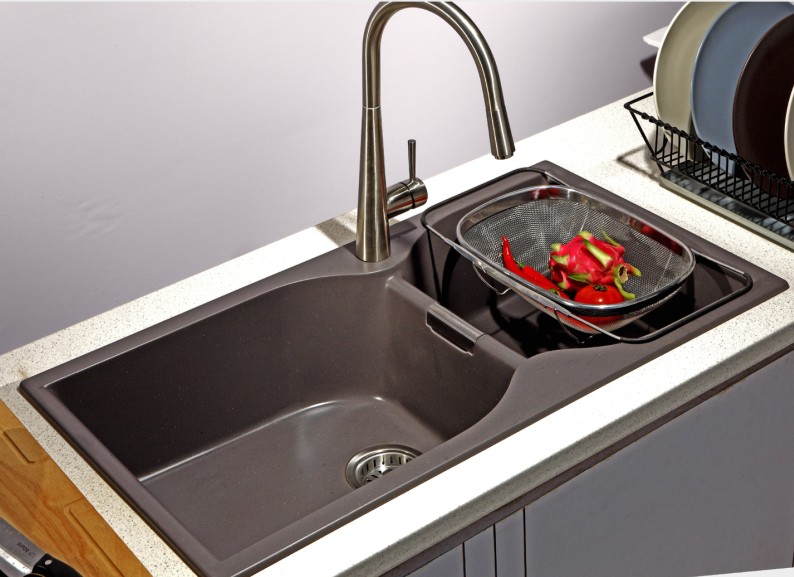 Quartz stone sink granite sink slot pk stainless steel sink bundle ...