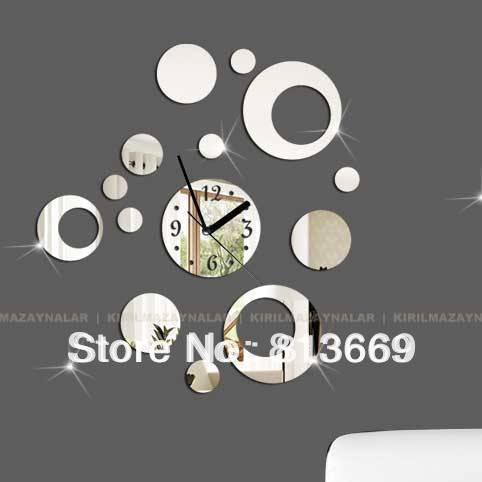 Bedroom Wall Decoration on Diy Mirror Wall Clocks Fairy With Stars Vintage Bedroom Wall Art Decor