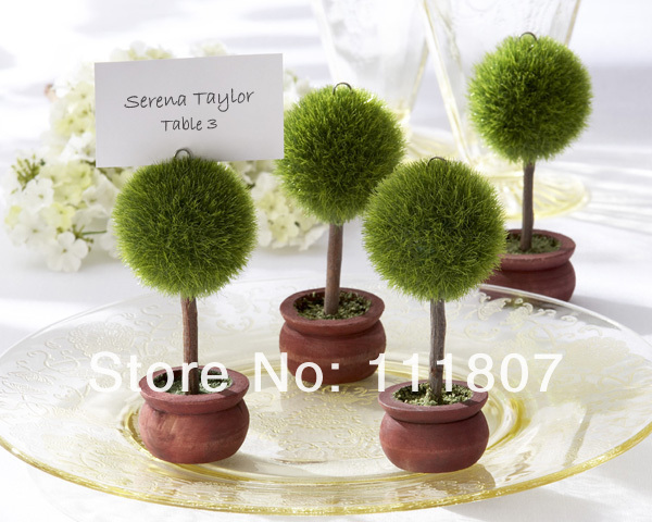 Planted flower wedding favors