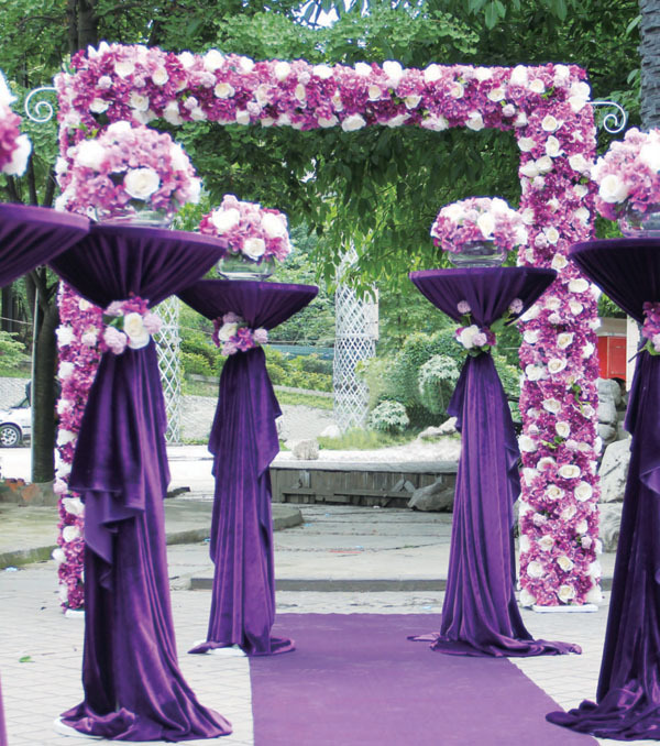 Flowers doorway wedding
