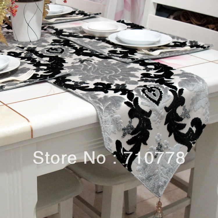 flower Runners Dining burlap  table runner table dining Table flag zealand coffee runners new table