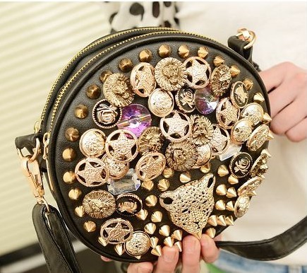 PROMOTION Genuine Leather Bags Women Handbag Flat Shape Shoulder