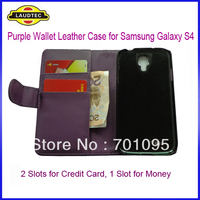 100pcs/lot ,Leather wallet Case for Samsung Galaxy S4 I9500,wallet case cover for Galaxy S4,Fast delivery---DHL Free shipping