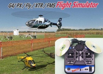 6CH G4+PX+Fly+XTR+FMS Flight Simulator w/Software handle Emulator Suit Beginner(China (Mainland))