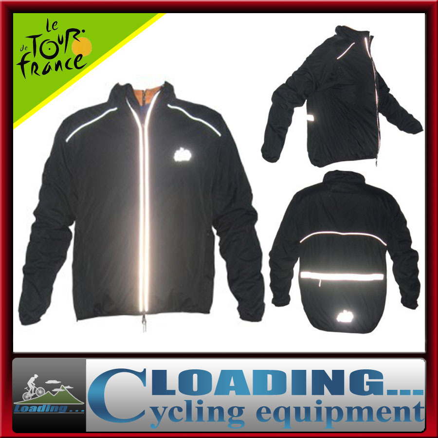 black 200g full sleeve polyster cycling wind rain coat jacket/autumn&winter windproof waterproof wear clothes S,M,L,XL,XXL,XXXL(China (Mainland))