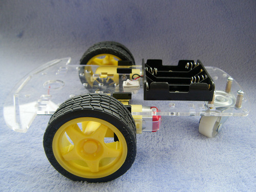 Smart Robot Car Chassis Kits Arduino car with Speed Encoder Battery Box free shipping wholesale(China (Mainland))
