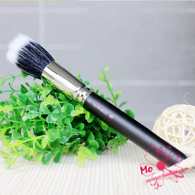 Free shipping 1x Makeup Cosmetic Beauty Duo Fiber Stippler Blush Foundation Powder Brush Black A2162