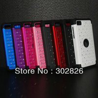 Free Shipping Diamond Bling Silicone+Plastic Hard Case For Blackberry Z10,100pcs/lot