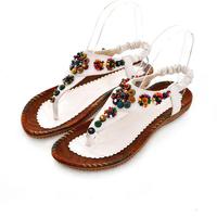 Women's Fashion Floral Flowers Cross-strap Platform Free Shipping Beading Shoes Girls Sandals&amp;Flip-flops &amp;slippers 50% off