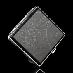 Copper cigarette case double 20 300b sand chrome box - c-32 line ultra-thin tools(China (Mainland))