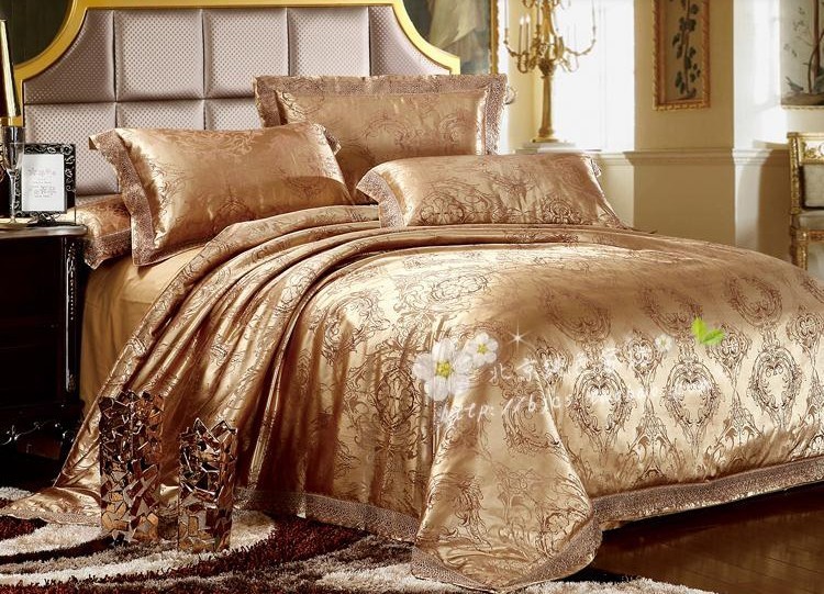 Red Gold Silk Bedding Sets | joetohell