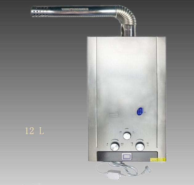 HOT on sale ! HIGHER QUALITY 12L NG Force Exhaust Natural Gas TANKLESS INSTANT HOT WATER HEATER BOILER+EMS free shipping(China (Mainland))