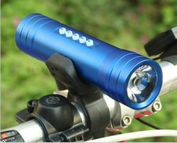Free DHL100pcs Mini Speaker Portable Bike Bicycle Music player TF Micro SD Speaker MP3 Player LED Flashlight Torch Alarm whistle(China (Mainland))