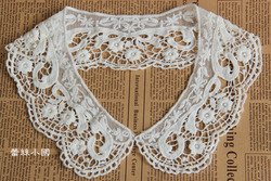 Export To Japan! Fashion Woman DIY Handmade Garment Lace Trimming White Embroidery Lace Collar(China (Mainland))