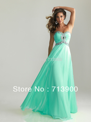 Fashion A-Ling Prom Dreeses Beading Ball Gown Sweetheart Evening dress(China (Mainland))