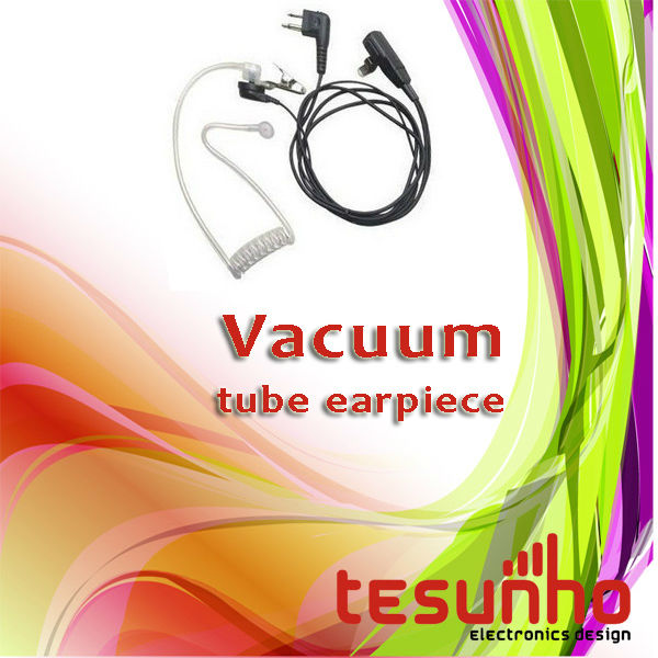 10pc lot FREE SHIPPING TESUNHO WALKIE TALKIE ACCESSORY GOOD QUALITY COVERT ACOUSTIC TUBE EARPIECES with PTT