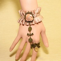 Min.order is $15 (mix order) Fashion Lace retro flower butterfly bow bracelets S5406