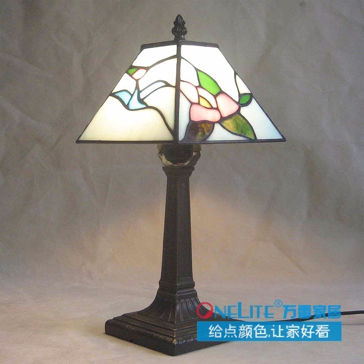 2012 hot sell 8 tiffany lighting bedroom lamp desk lamp free shipping(China (Mainland))