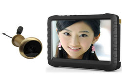5.8G Wireless Door Peephole Camera with DVR(100m range;90 degree VOA;0.008lux;5-inch screen;800X600pix;motion detect recording)(China (Mainland))