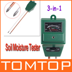 Freeshipping 3-in-1 Garden Soil Moisture Tester Light Luxmeter PH Meter ,dropshipping(China (Mainland))