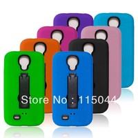 New Arrival for samsung Galaxy SIIII S4 i9500 Plastic PC + soft silicone case cover skin free shipping