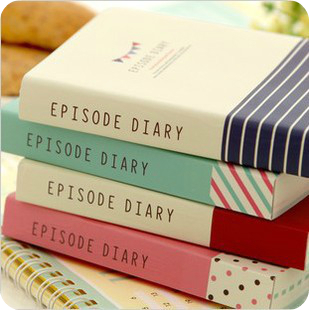 Korea stationery small fresh thick color page paper notebook diary(China (Mainland))