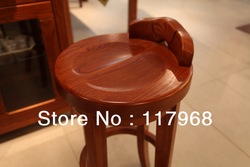 Solid Wood HighChair Modern Style Dining Chair Bar Stool Rubber Wood Dining Room Furniture Stool(China (Mainland))
