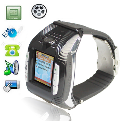 F3 Detachable Belt Conceptualized Design Bluetooth Touch Screen Watch Mobile phone Network GSM900 1800 1900MHZ