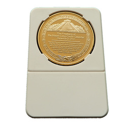 25PCS/lot,wholesale Excellent Replica Mayan Prophecy Commemorative Coin 999 gold plated(China (Mainland))