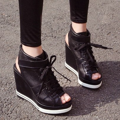 Unique Design!2014 T-stage Catwalk Show Belt Thick Heel High-heeled
