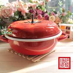Export tomato thickening 2.7l 24cm enamel hot pot on the table soup pot(China (Mainland))